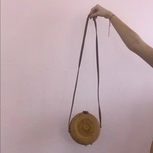 Straw purse cross body